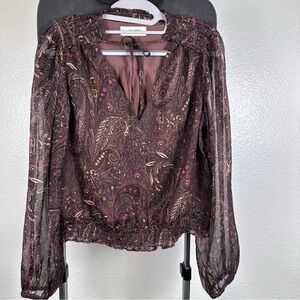 Lucky Brand Women's Paisley-Print Bubble-Hem Size XS